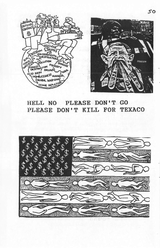 HELL NO PLEASE DON’T GO PLEASE DON’T KILL FOR TEXACO